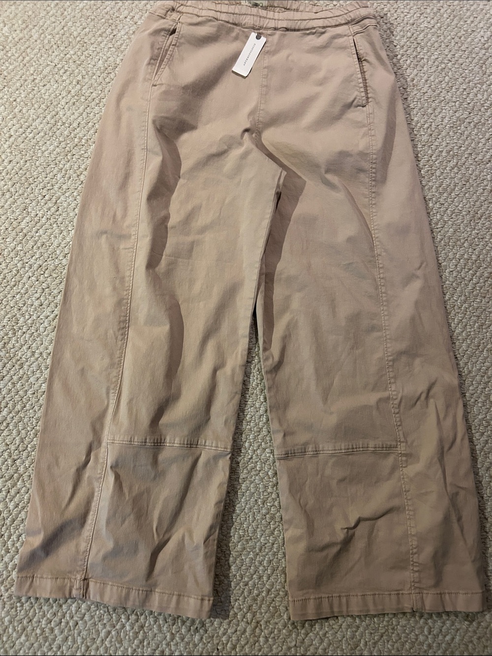 Pilcro Casual wide Leg Pants in beige